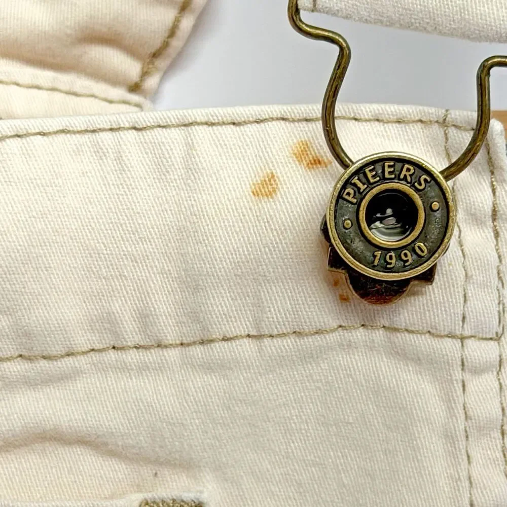 Vintage Pietro By Piers Magic Dreams Girls Size 10 Cream Daisy Shortalls